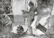 Edgar Degas, Nude woman drying herself